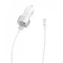 Auto-oplader Devia Smart Series Dual USB 2,4A met geïntegreerde Lightning-kabel