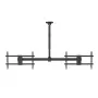 Plafondbeugel MACLEAN MC-111 B voor twee televisies, max. belasting 2×40 kg, max. VESA 600×400