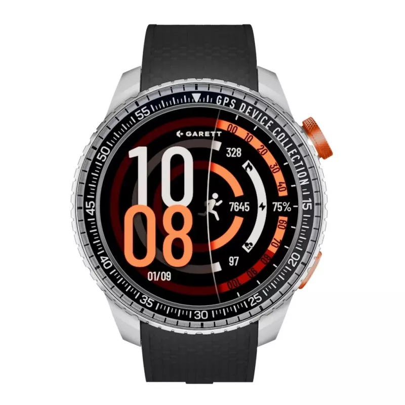 Smartwatch Garett Compass GPS zilver — Garett Compass GPS zilver