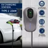 EV-laadstation QOLTEC 52430 22 kW wifi RFID 3-fase, 32 A, Type 2, IP54