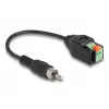 DeLOCK kabel RCA-stekker naar klemmenstrookadapter met drukknop 15 cm