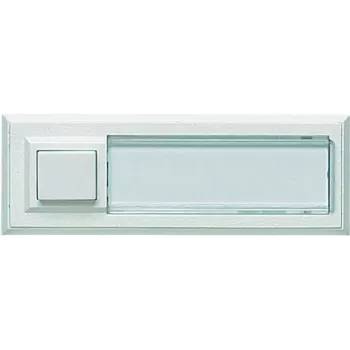 Deurbelknop Grothe 51015 — opbouw wit, voor 12V-systemen, max. 1,5 A