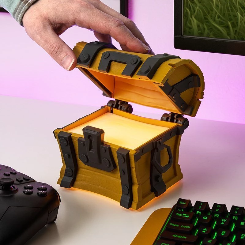 Tafellamp Paladone Fortnite Chest Light – thematische LED-noviteitenlamp