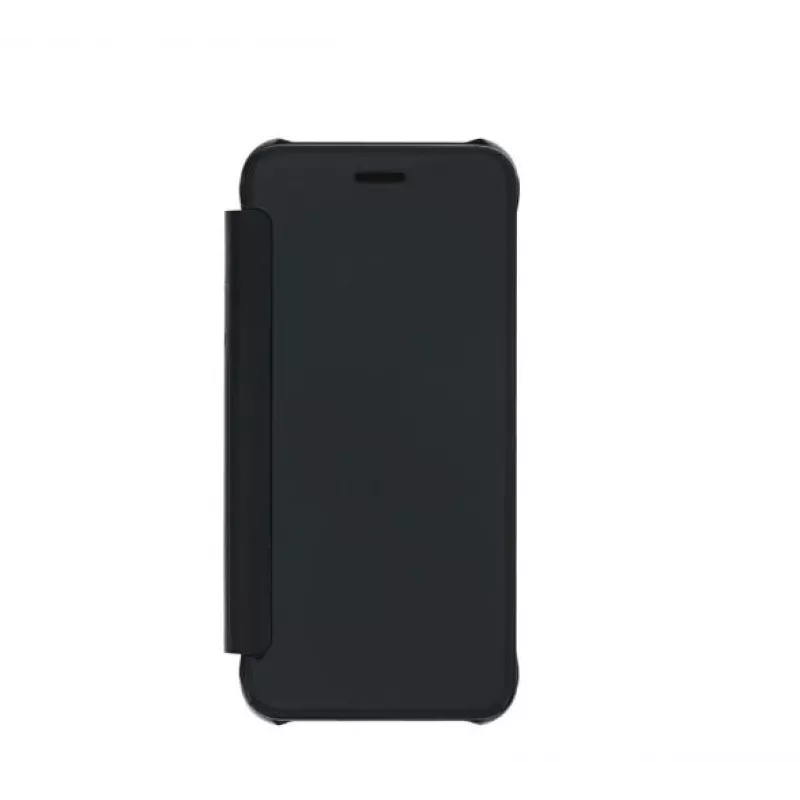 Telefoonportemonneehoesje Tellur voor iPhone 8 — kunstleer, zwart, met spiegel