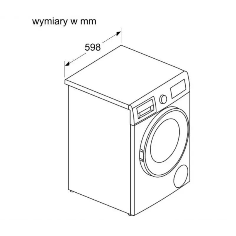 Bosch WNA13401PL was-droogcombinatie 8 kg / 5 kg 1400 t/min wit