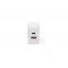 AC USB-oplader DIGITUS 20W, 1x USB-C, 1x USB-A, ingang 100–240V, wit