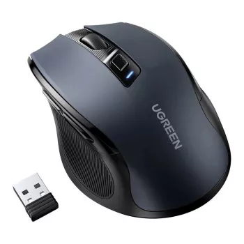 Muis UGREEN 90855 draadloos optisch USB 2,4GHz Bluetooth 5.0 4000 DPI zwart