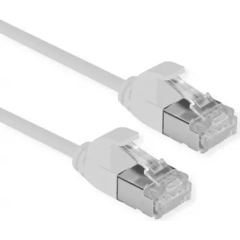 ROLINE U/FTP DataCenter patchkabel Cat.6A (klasse EA), LSOH, slank, grijs, 0,5 m (21.15.3302)