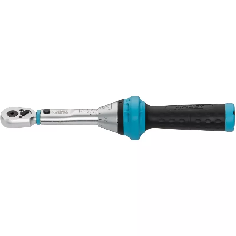 Momentsleutel 5107B-3CT voor bits, 1/4 (blauw/zwart, omschakelbare ratel)