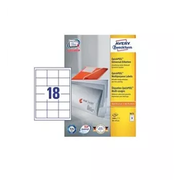Zelfklevend etiket Avery 3671