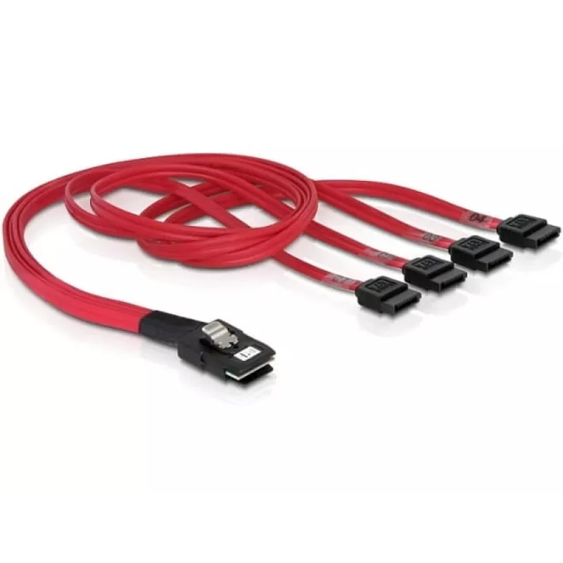 Delock - SATA- / SAS-kabel - 4-lane - SATA (v) naar 36 PIN 4iMini MultiLane (m) - 50 cm (83057)