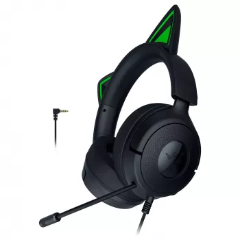 Bedrade gaming-headset Razer Kraken Kitty V3 X — on-ear, ingebouwde microfoon