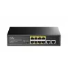 Netwerk-switch Cudy FS1010PG — 10/100 Mbps, 8 PoE-poorten, 2 uplink, 120W PoE-budget, metalen behuizing