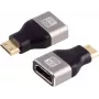 S/CONN HDMI-C (Mini HDMI) adapter, HDMI-A female, 8K, metaal