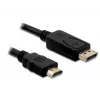Displayport/HDMI-kabel DeLOCK 82586 1 m zwart
