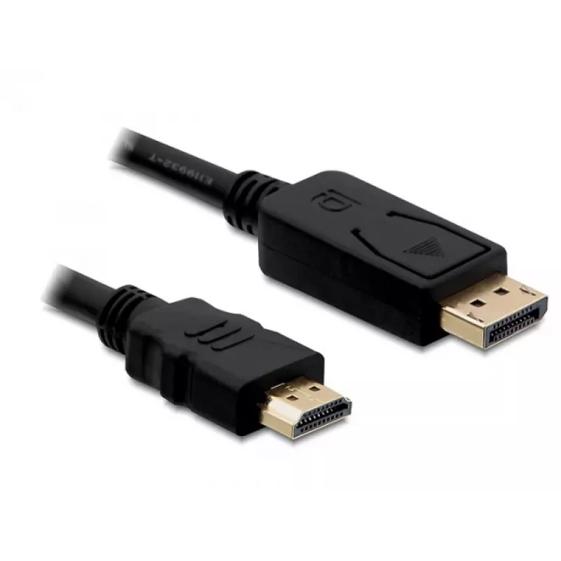 Displayport/HDMI-kabel DeLOCK 82586 1 m zwart