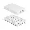 DeLOCK glasvezel-aansluitdoos 2 x SC simplex LC duplex wit