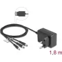 DeLOCK 41466 externe voeding 5V 2A 10W, DC 3,5x1,35/5,5x2,1/5,5x2,5 mm
