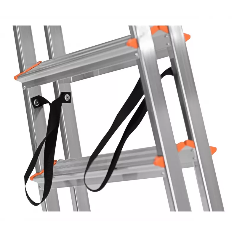 Krause Dopplo 120410 dubbelzijdige trap, aluminium, 2 x 5 treden
