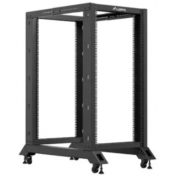 Lanberg Open Rack 22U zwart (22HE, 19-inch-rack), serverrack, zwart