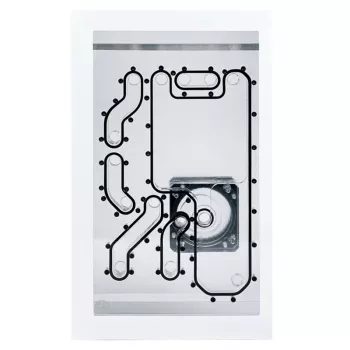 Frontplaat Stealkey Customs voor Lian Li O11D Mini MK2 — wit (SW10011.1)