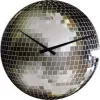 NeXtime klok 8801 Small Disco, Ø30 cm, wand, zilver