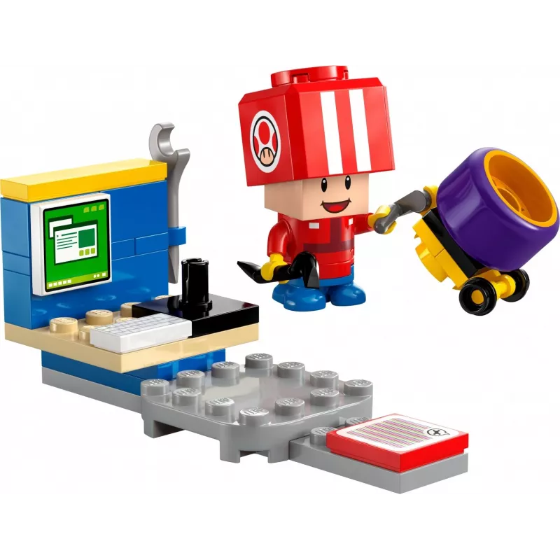 LEGO speelgoed Mario Kart Toad Pit Crew polybag 30702 kleine set minifiguur accessoires