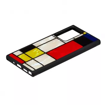 Hoesje iKins voor Samsung Galaxy Note 20 Ultra — Mondrian zwart