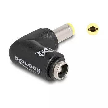 Kabelconnector DeLOCK 80795 DC 5,5 x 2,1 zwart stekker/bus