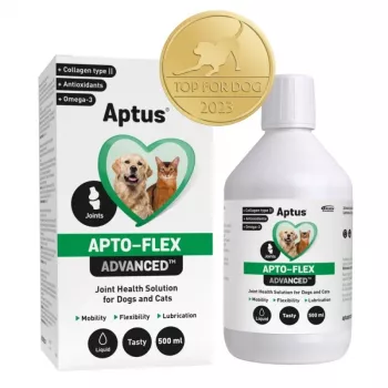 Vloeibaar gewrichtssupplement Aptus Apto-flex Advanced voor honden en katten 500 ml, vloeibaar, fles 500 ml, conserveermiddelvrij