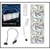 Lian Li UNI FAN SL Wireless 120 ARGB PWM behuizingsventilator, 120 mm, 3-pack incl. controller, wit