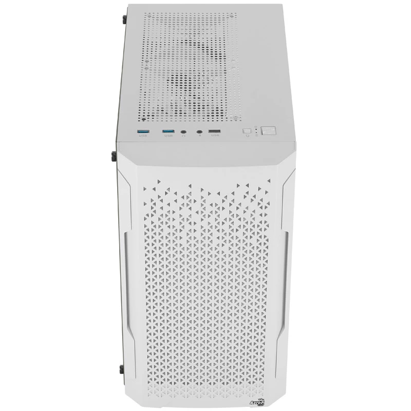 ATX AEROCOOL TRINITY MINI FRGB micro mini tower behuizing met glaspaneel (wit)
