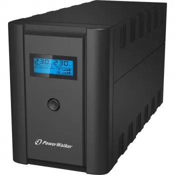 PowerWalker VI 2200 SHL Schuko UPS line-interactive 2,2 kVA 1200 W 4 AC-uitgangen