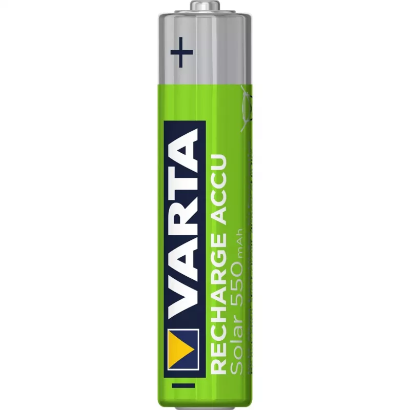 Varta Recharge Accu Solar AAA 550 mAh NiMH oplaadbare batterijen, 2 st. (56733101402)
