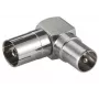 Microconnect COAXADAPTERA kabeladapter coax zilver