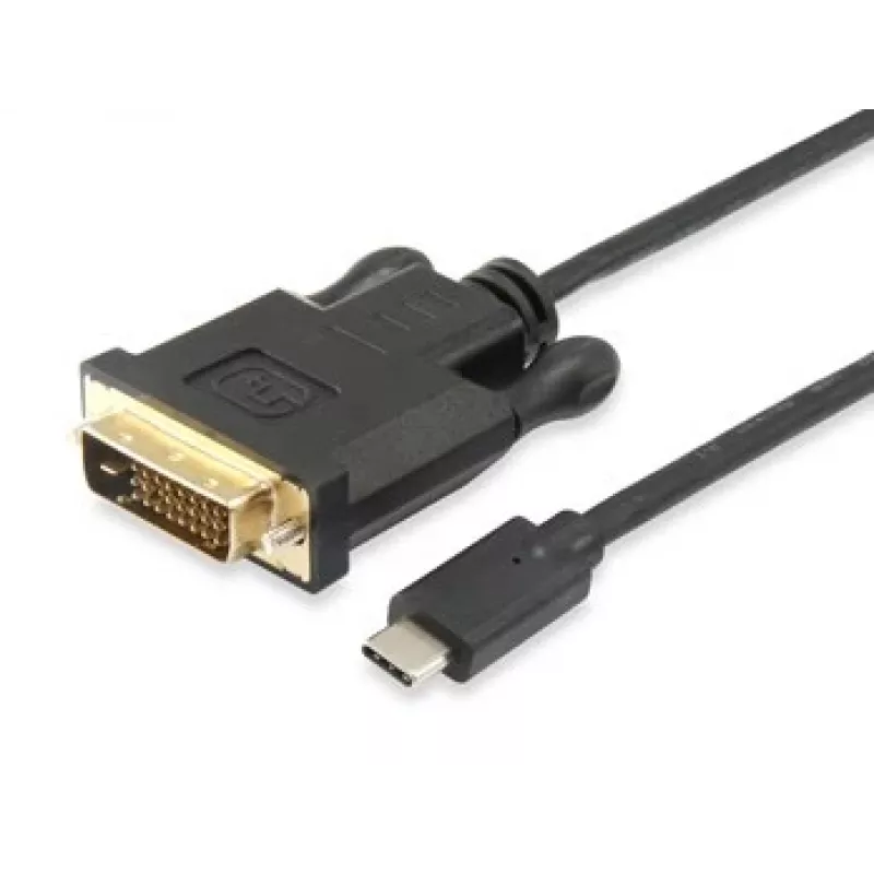 Equip USB Type-C naar DVI-D Dual-Link kabel, stekker–stekker, 1,8 m