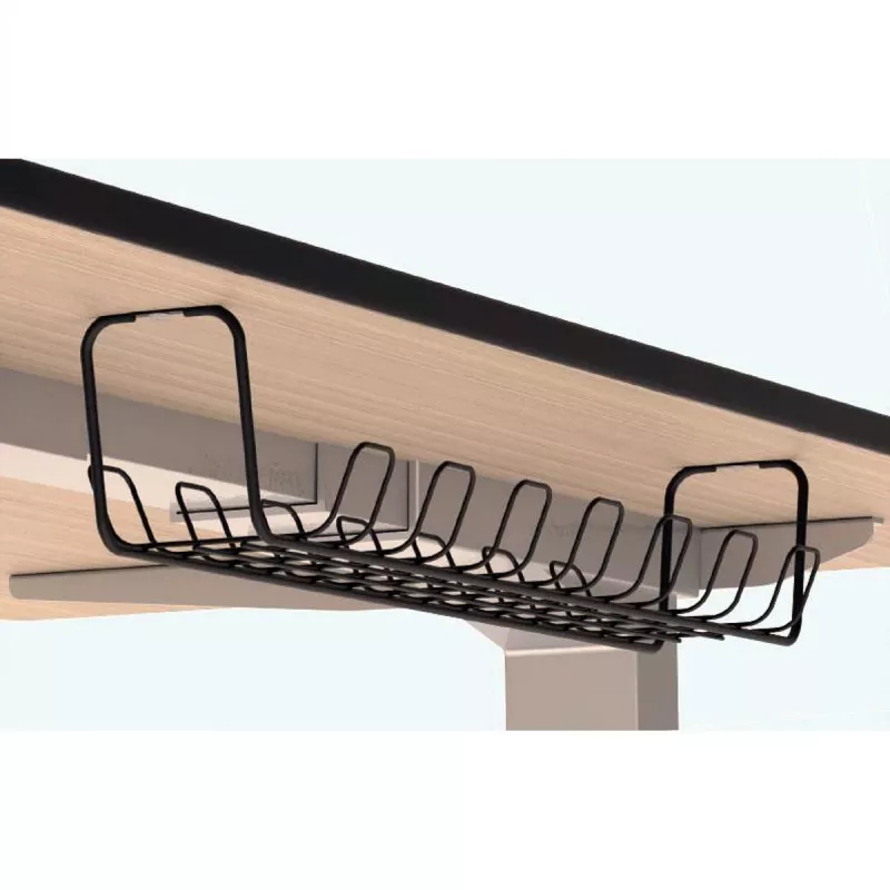 ROTRONIC-SECOMP Roline - kabel - organizer - raster - onder tafel monteerbaar - zwart (verpakking van 2)