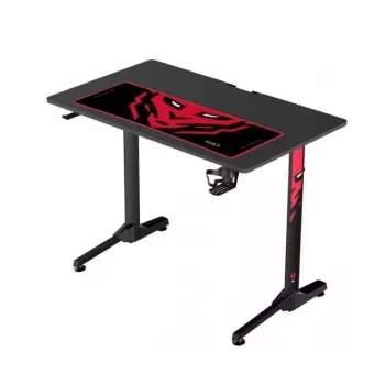 Tafel Diablo X-Mate zwart — rechthoekig carbonfineer tafelblad, 1000×600×755 mm