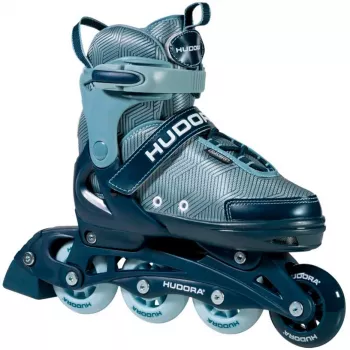 Inline-skates HUDORA Leon 2.0, verstelbare maat 29–32, blauw/grijs