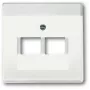 Wandplaat / schakelaarafdekking Busch-Jaeger 1710-0-3888, wit, 63×63 mm, conventioneel design