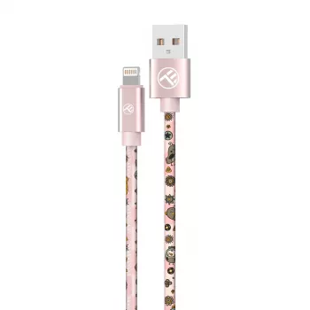 USB-naar-Lightning-kabel Tellur TLL155621 3A 1 m — roze