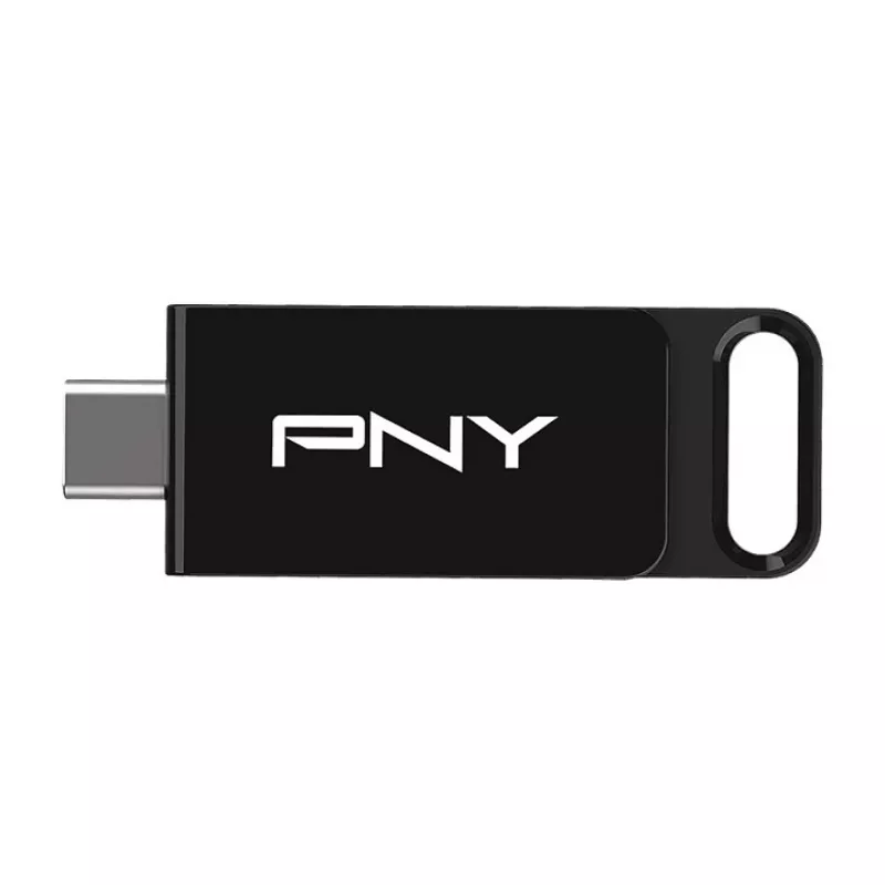PNY Elite, 128 GB, USB Type-C, 3.2 Gen 1 (3.1 Gen 1), 120 MB/s, dia, zwart