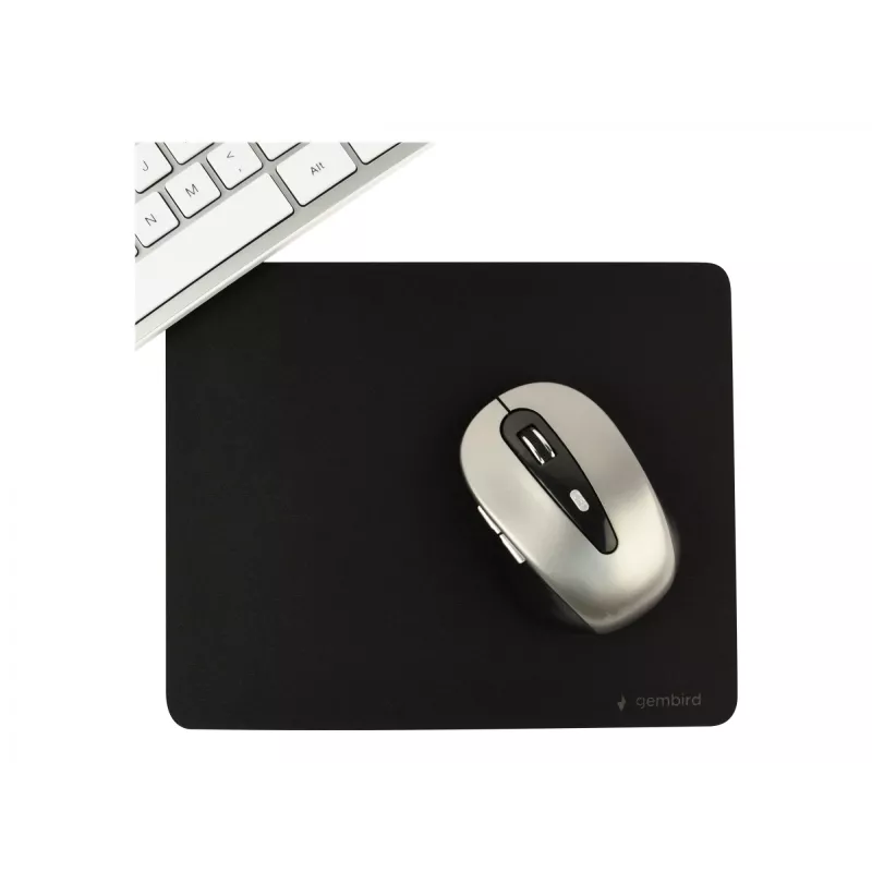 Gembird MP-S-BK muismat, stof/SBR-rubber, 220 x 180 mm, zwart