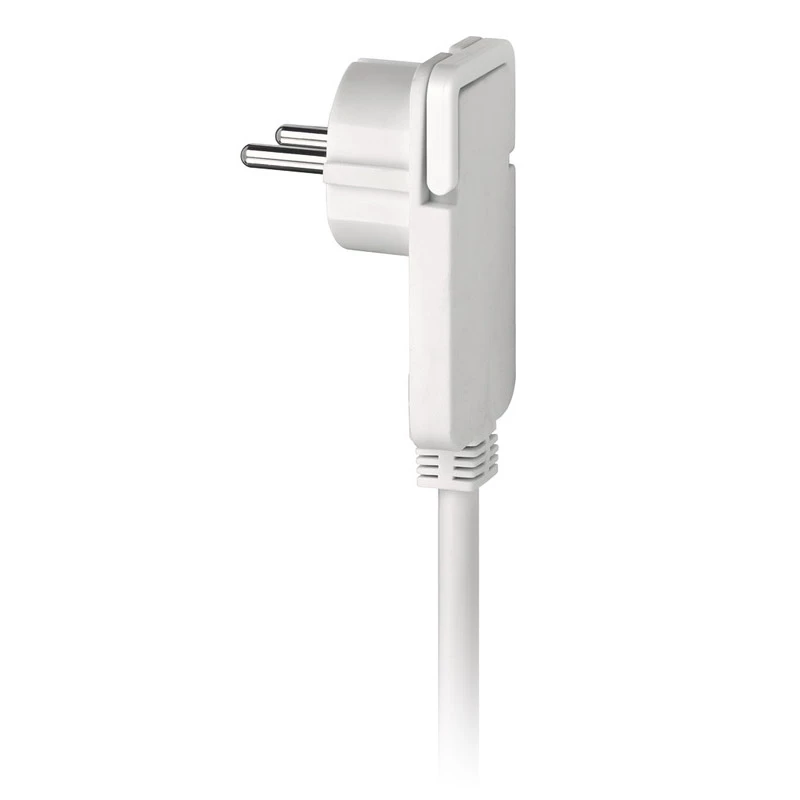 Brennenstuhl Comfort-Line Plus stekkerdoos 6-voudig met platte stekker wit 2 m