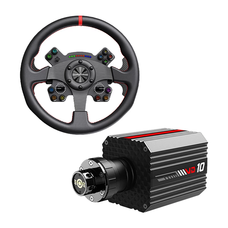 Stuurwiel PXN VD10 CS basis — gaming-stuurwiel voor pc en consoles, force-feedback-ondersteuning