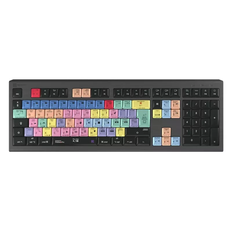 Logickeyboard LKB-PPROCC-A2M-UK toetsenbord USB QWERTY Engels Zwart (LKB-PPROCC-A2M-UK)