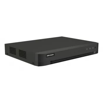 DVR Hikvision Pro Series 8-kanaals 5 MP 1U H.265 AcuSense, 8 ingangen, gigabit-ethernet, 12 TB HDD, 12 V, 24 W