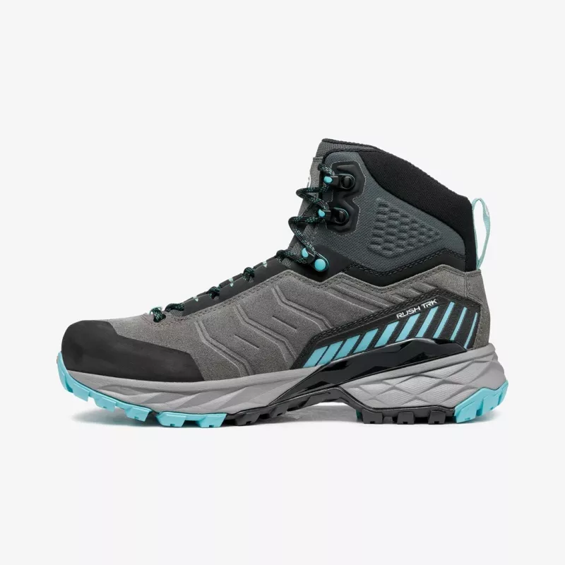 Scarpa Rush TRK GTX Woman wandelschoenen voor dames, maat 38, Midgray/Aqua