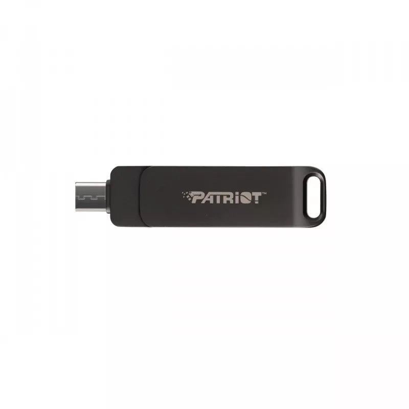 Flashdrive PATRIOT Rage R550 512GB 100 MB/S USB A+C Swivel Design (PE512GR550DSAD) Zwart