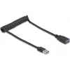USB-kabel DeLOCK 90367 0,6 m USB A zwart